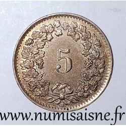 SCHWEIZ - KM 26 - 5 RAPPEN 1943 B