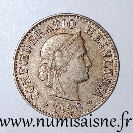 SUISSE - KM 26 - 5 RAPPEN 1928 B