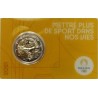 FRANCE - 2 EURO 2021 - JEUX OLYMPIQUES 2024 - COINCARD JAUNE