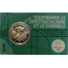 FRANCE - 2 EURO 2021 - JEUX OLYMPIQUES 2024 - COINCARD VERTE