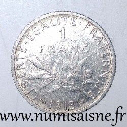 GADOURY 467 - 1 FRANC 1913 - TYPE SEMEUSE - KM 844.1