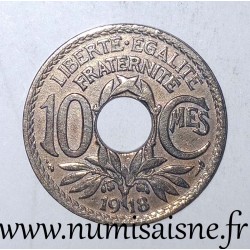 FRANCE - KM 866a - 10 CENTIMES 1918 - TYPE LINDAUER