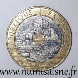 GADOURY 871a - 20 FRANCS 1992 - TYPE MONT SAINT MICHEL - V Fermé - 5 Rangées de cannelure - KM 1008