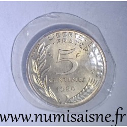 FRANCE - KM 933 - 5 CENTIMES 1980 - TYPE MARIANNE