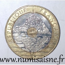 FRANKCE - KM 1008 - 20 FRANCS 1992 - TYPE MONT SAINT MICHEL - V Closed - 5 Reeded rows