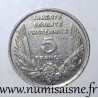 FRANKREICH - KM 887 - 5 FRANCS 1933 TYP L. BAZOR - ABART 'L' NAHE