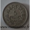 FRANCE - KM 888 - 5 FRANCS 1946 B - Beaumont le Roger - TYPE LAVRILLIER