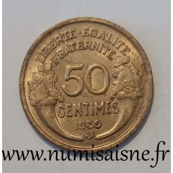 GADOURY 423 - 50 CENTIMES 1939 B - Bruxelles - TYPE MORLON - KM 894