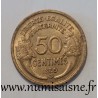 FRANCE - KM 894 - 50 CENTIMES 1939 B - Bruxelles - TYPE MORLON