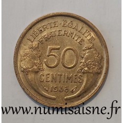 FRANCE - KM 894 - 50 CENTIMES 1938 - TYPE MORLON