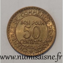 FRANCE - KM 884 - 50 CENTIMES 1926 - TYPE CHAMBER OF COMMERCE