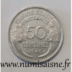 FRANCE - KM 914 - 50 CENTIMES 1945 C - Castelsarrasin - TYPE MORLON ALU