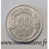 FRANCE - KM 914 - 50 CENTIMES 1945 - TYPE MORLON ALU