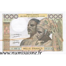 ÉTATS DE L'AFRIQUE DE L'OUEST - CÔTE D'IVOIRE - PICK 103 A L  - 1.000 FRANCS (1977)