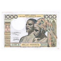 WEST AFRICAN STATES - IE HOW - PICK 103 A k  - 1.000 FRANCS