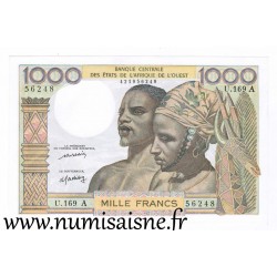 ÉTATS DE L'AFRIQUE DE L'OUEST - CÔTE D'IVOIRE - PICK 103 A L  - 1.000 FRANCS (1977)