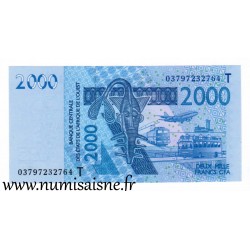 WESTAFRIKANISCHE STAATEN - PICK 816 Ta  - 2.000 FRANCS 2003 - B C E A O