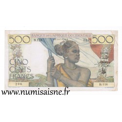 FRENCH WEST AFRICA - PICK 41 - 500 FRANCS - 06/01/1948