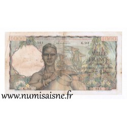 FRENCH WEST AFRICA - PICK 42 - 1.000 FRANCS - 05/10/1955