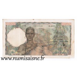 AFRIQUE OCCIDENTALE FRANCAISE - PICK 42 - 1.000 FRANCS - 28/10/1954