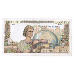 FRANCE - PICK 132 - 10000 FRANCS GENIE FRANCAIS - 07/04/1955