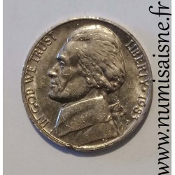 ETATS UNIS - KM A192 - 5 CENTS 1983 P - Philadélphie - THOMAS JEFFERSON