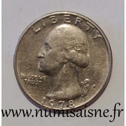 UNITED STATES - KM A 164 a - 1/4 DOLLAR 1978 D - Denver - GEORGE WASHINGTON