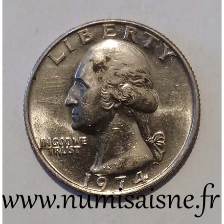 UNITED STATES - KM A 164 a - 1/4 DOLLAR 1974 - Philadelphia - GEORGE WASHINGTON