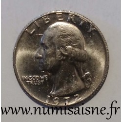 UNITED STATES - KM A 164 a - 1/4 DOLLAR 1972 - Philadelphia - GEORGE WASHINGTON