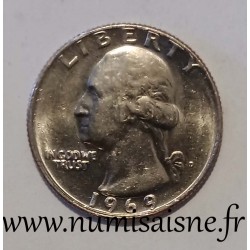 UNITED STATES - KM 164 a - 1/4 DOLLAR 1969 D - Denver - GEORGE WASHINGTON