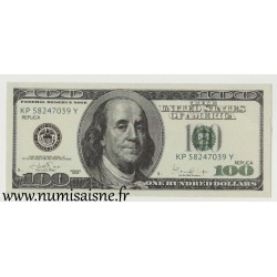 ÉTATS-UNIS - 100 DOLLAR 2000 - Benjamin Franklin - Réplique pour le cinéma