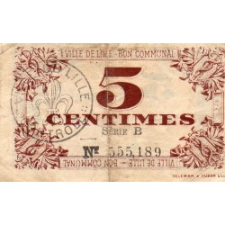 County 59 - LILLE - 5 CENTIMES - 31/10/1917