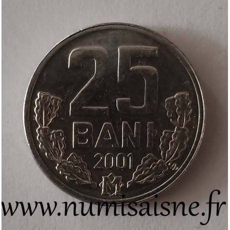 MOLDOVA - KM 3 - 25 BANI 2001