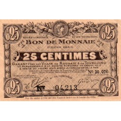 County 59 - ROUBAIX - 25 CENTS - UNDATED