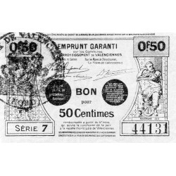 County 59 - VALENCIENNES - 50 CENTIMES - 11/1915