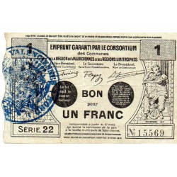 59 - VALENCIENNES - 1 FRANC - 11/1917