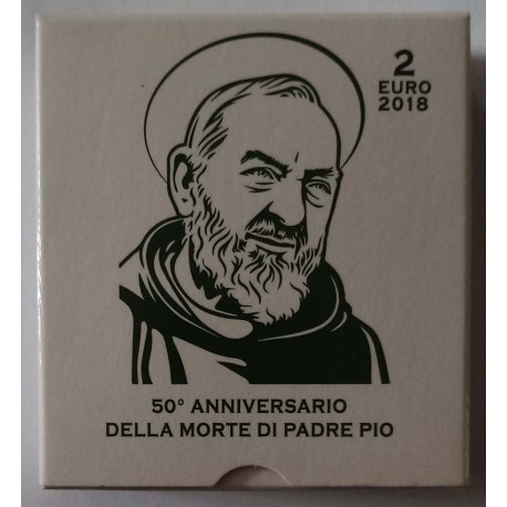 VATICAN - 2 EURO 2018 - 50th Anniversary of the death of Padre Pio