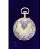 18 CARAT GOLD POCKET WATCH - 5 BRILLIANT 'PINK' SIZE