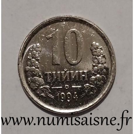 USBEKISTAN - KM 4.1 - 10 TIYIN 1994 - Wappen USBEKISTAN - KM 4.1 - 10 TIYIN 1994 - Wappen