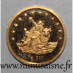 MEDAILLE - EUROPA-SAMMLUNG - 50 EURO 1998 - Die Göttin Europa, die auf einem Stier reitet