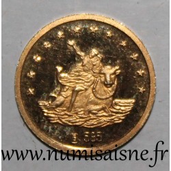 MEDAL - EUROPA COLLECTION - 50 EURO 1998 - The goddess Europe riding a bull