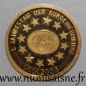 MEDAL - EUROPA COLLECTION - 01.01.2003 - 1 year of the euro - The goddess Europe riding a bull