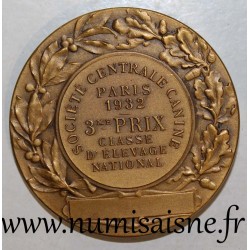 MÉDAILLE - 75 - PARIS - SOCIÉTÉ CENTRALE CANINE - 1932 - 3e prix
