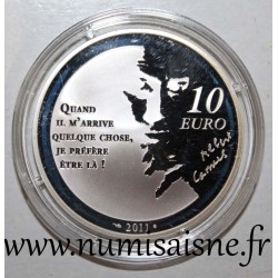 FRANCE - KM 1831 - 10 EURO 2011 - THE STRANGER BY ALBERT CAMUS - SECOND HAND