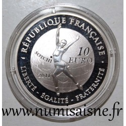 FRANCE - KM 1838 - 10 EURO 2011 - FIGURE SKATING - Sochi Olympic Games - SECOND HAND