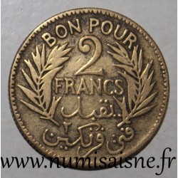 TUNISIE - KM 248 - BON POUR 2 FRANCS 1924 - AH 1343