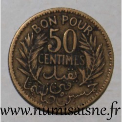 TUNISIE - KM 246 - BON POUR 50 CENTIMES 1921 - AH 1340