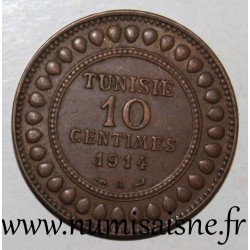 TUNISIA - KM 236 - 10 CENTIMES 1914 A - Muhammad V. al-Nasir - French Protectorate