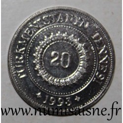 TURKMENISTAN - KM 4 - 20 TENGE 1993 - Saparmyrat Nyýazow