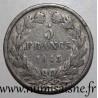 FRANKREICH - KM 749 - 5 FRANCS 1843 W - Lille - TYP LOUIS PHILIPPE 1er - FÄLSCHUNG IN ZIN